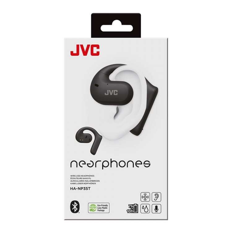 JVC Nearphone True Wireless Svart HA-NP35T-B-U JVC Nearphone True Wireless Svart HA-NP35T-B-U