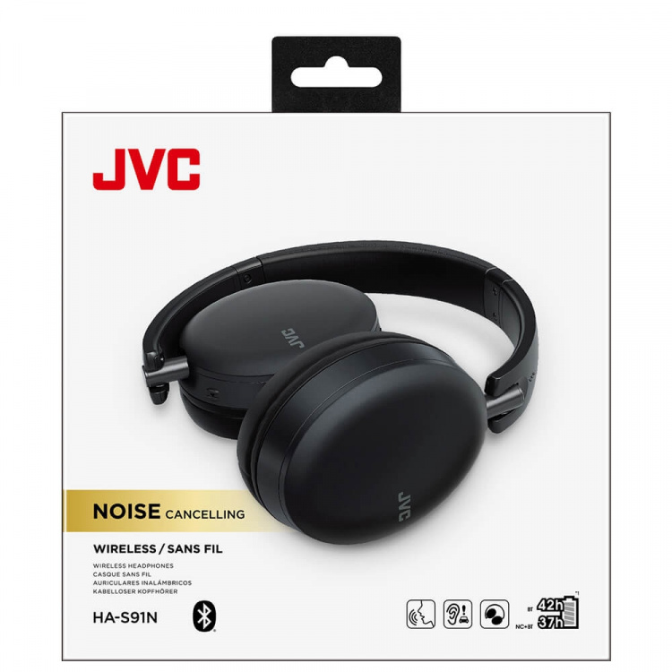 JVC Hodetelefoner Over-Ear Svart ANC HA-S91N