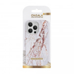 Onsala Mobildeksel iPhone 14 Pro White Rino Marble Onsala Mobildeksel iPhone 14 Pro White Rino Marble