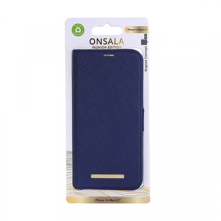 Onsala Mobildeksel ECO Navy Blå iPhone 14 Plus Onsala Mobildeksel ECO Navy Blå iPhone 14 Plus