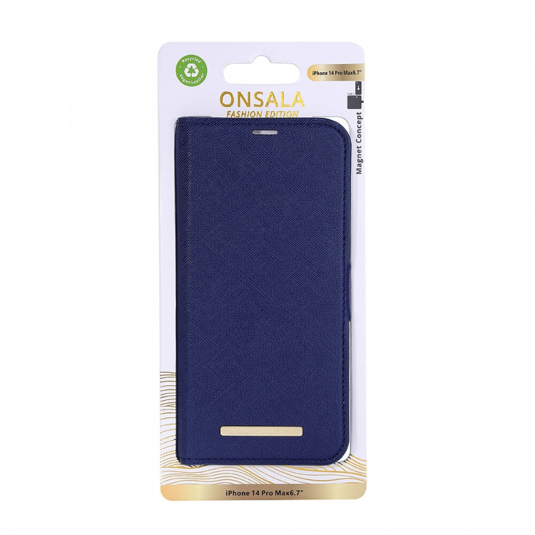 Onsala Mobiletui ECO iPhone 14 Pro Max Navy Blue