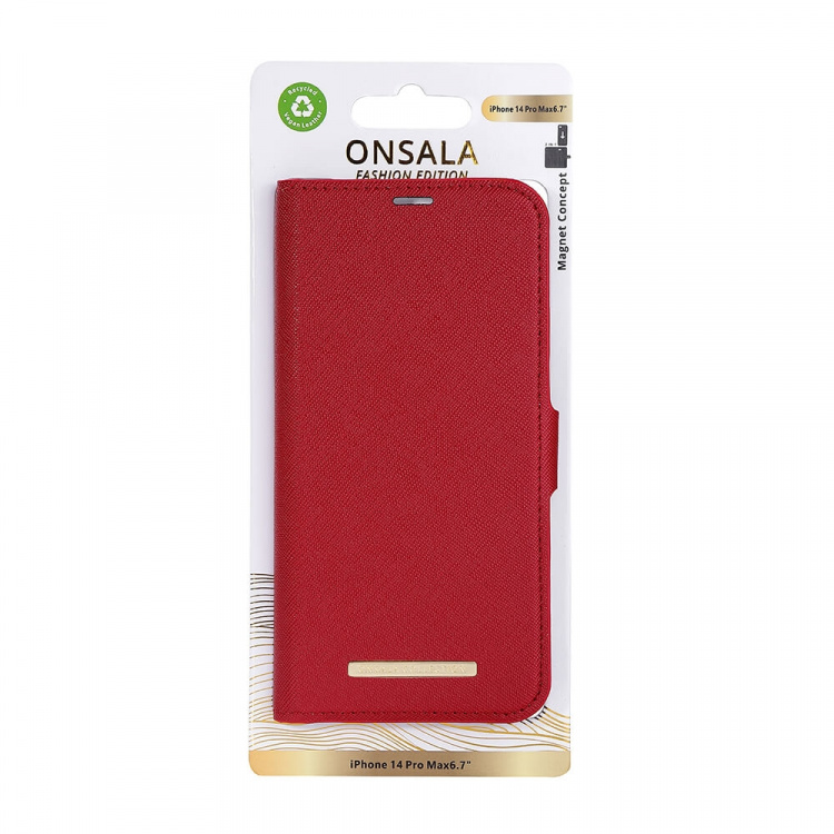 Onsala Mobiletui ECO iPhone 14 Pro Max Red Onsala Mobiletui ECO iPhone 14 Pro Max Red