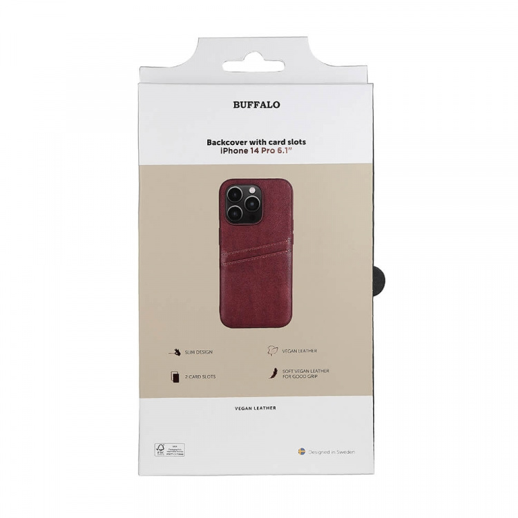 Buffalo Mobildeksel PU Brun - iPhone 14 Pro Buffalo Mobildeksel PU Brun - iPhone 14 Pro