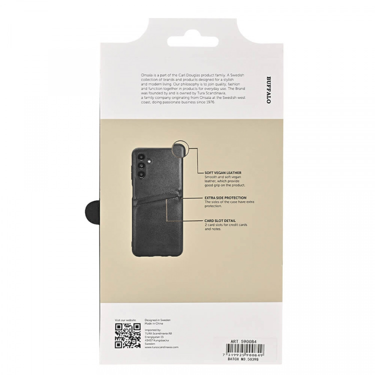 Buffalo Mobildeksel PU Svart - Samsung Galaxy A13 5G / A04s Buffalo Mobildeksel PU Svart - Samsung Galaxy A13 5G / A04s