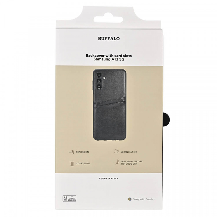 Buffalo Mobildeksel PU Svart - Samsung Galaxy A13 5G / A04s Buffalo Mobildeksel PU Svart - Samsung Galaxy A13 5G / A04s