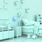 Mobility On Board Vegg Nattlampe Wild Light Panda Multicolor