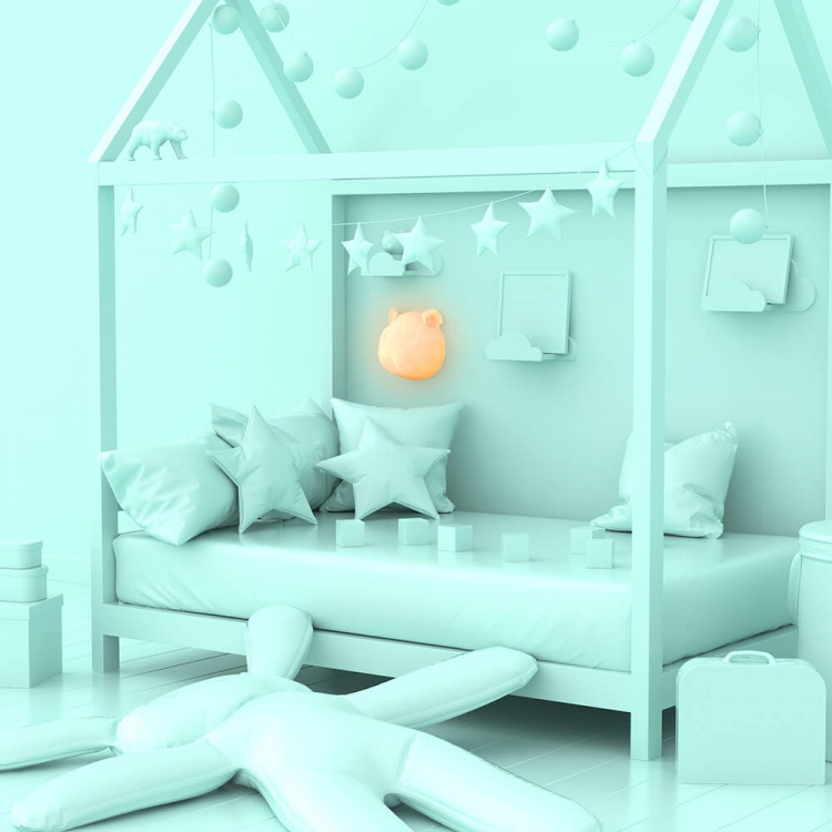 Mobility On Board Vegg Nattlampe Wild Light Panda Multicolor