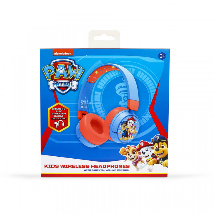 Paw Patrol Hodetelefon On-Ear Junior Trådløs 85dB/95dB Paw Patrol Hodetelefon On-Ear Junior Trådløs 85dB/95dB