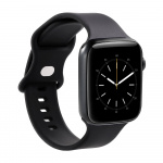 Gear Klokkearmbånd Silikon SVART Apple Watch 38/40/41mm Gear Klokkearmbånd Silikon SVART Apple Watch 38/40/41mm