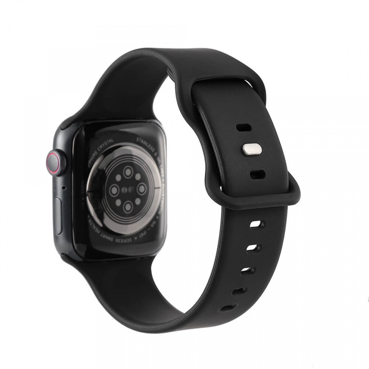 Gear Klokkearmbånd Silikon SVART Apple Watch 38/40/41mm Gear Klokkearmbånd Silikon SVART Apple Watch 38/40/41mm