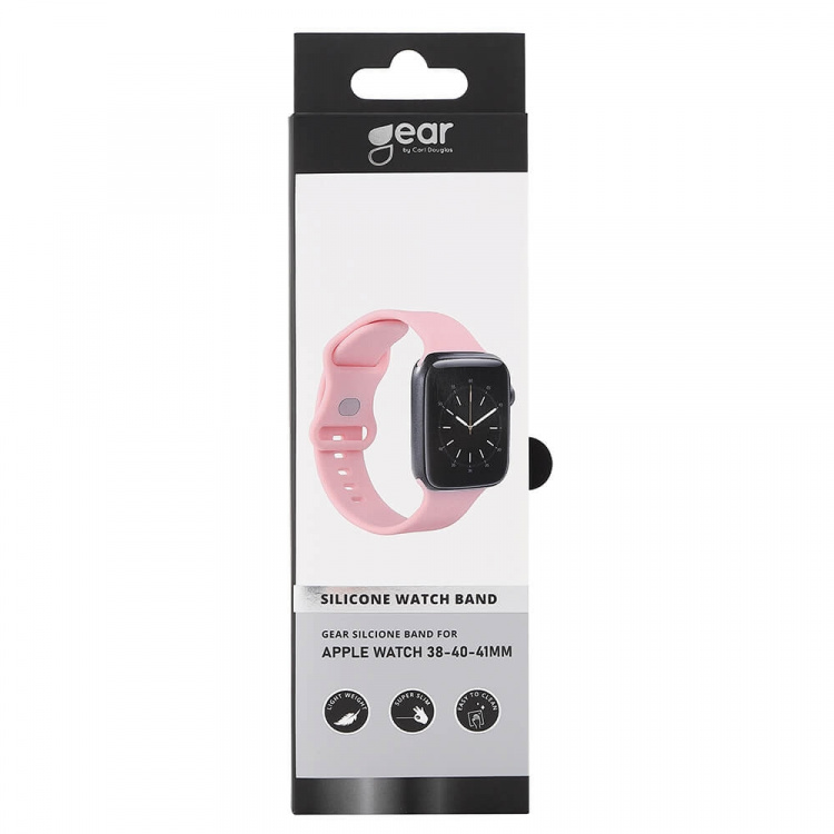 Gear Klokkearmbånd Silikon Apple Watch 38/40/41mm Rosa Gear Klokkearmbånd Silikon Apple Watch 38/40/41mm Rosa