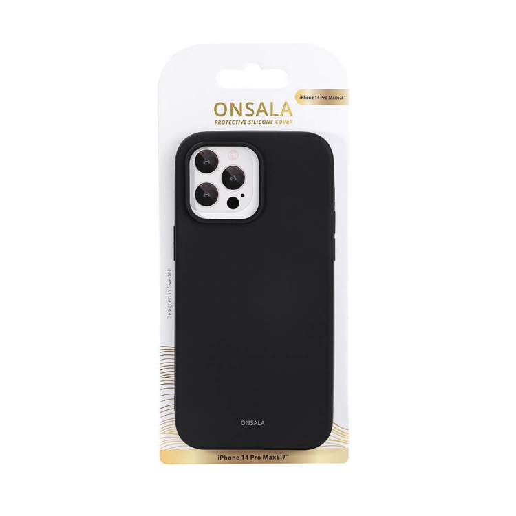 Onsala Mobildeksel Silikon Black - iPhone 14 Pro Max