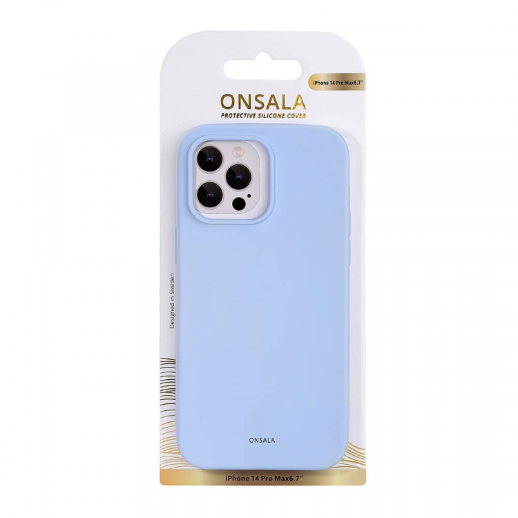 Onsala Mobildeksel Silikon Light Blue - iPhone 14 Pro Max