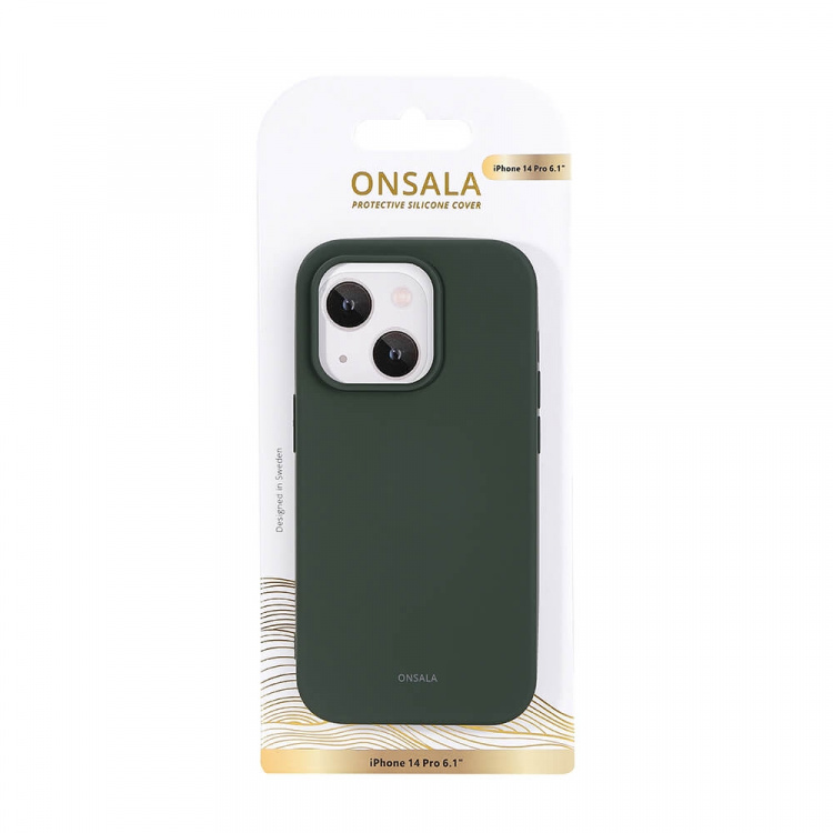 Onsala Mobildeksel Silikon Olive Green - iPhone 14 Pro Onsala Mobildeksel Silikon Olive Green - iPhone 14 Pro