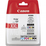 Canon Blæk Multipack 1998C005 CLI-581XXL Sort/Cyan/Magenta/Gul