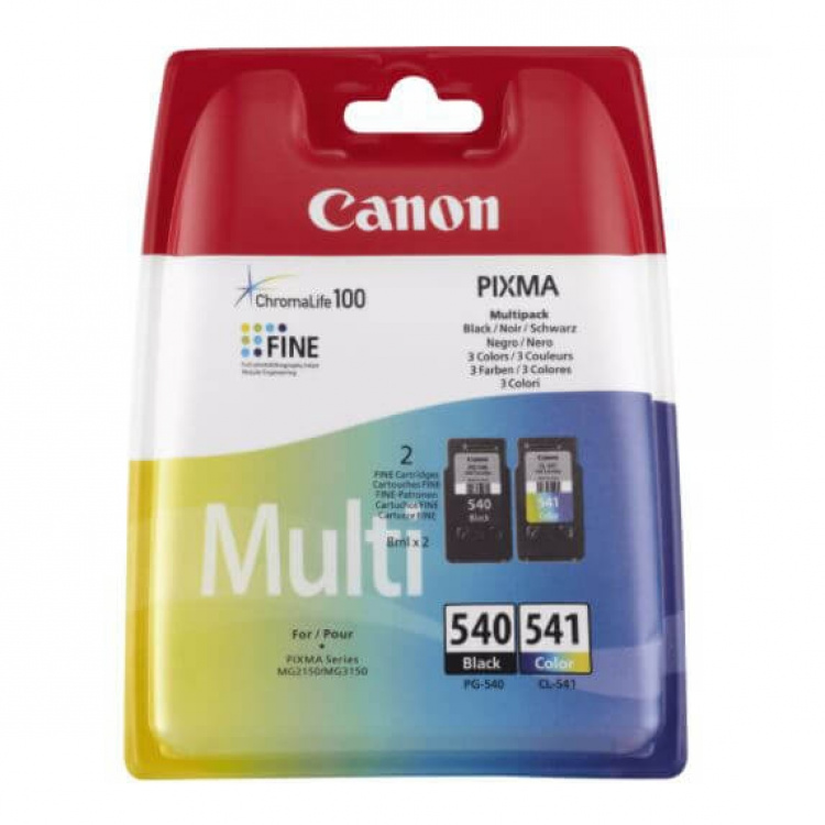 Canon Blekk Multipak 5225B006 PG-540/CL-541 Svart Cyan Magenta Gul Canon Blekk Multipak 5225B006 PG-540/CL-541 Svart Cyan Magenta Gul