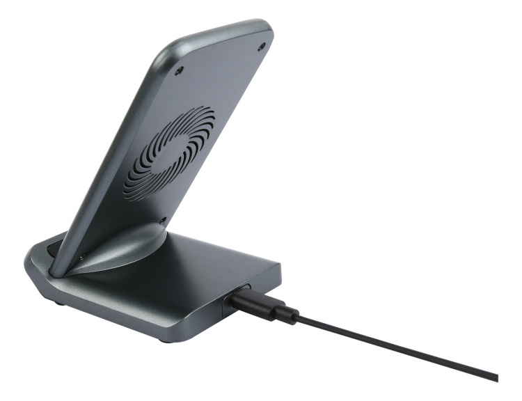 Essentials Qi Trådlös laddningsställ, 15W, USB-C kabel, 1m