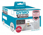 DYMO LW Durable strekkode 19mm x 64mm, 900 etiketter, vit