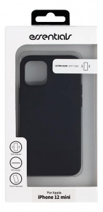 Essentials iPhone 12 mini TPU Skal, Svart