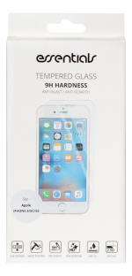 Essentials iPhone SE/5/5S, herdet glass