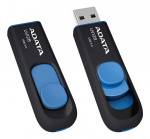 ADATA UV128 USB-minnepinne, 128 GB, USB 3.0, svart/blå