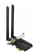 tplink TX50E, AX3000 Wi-Fi 6 Bluetooth 5.0 PCIe-adapter, svart