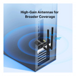 tplink TX50E, AX3000 Wi-Fi 6 Bluetooth 5.0 PCIe-adapter, svart