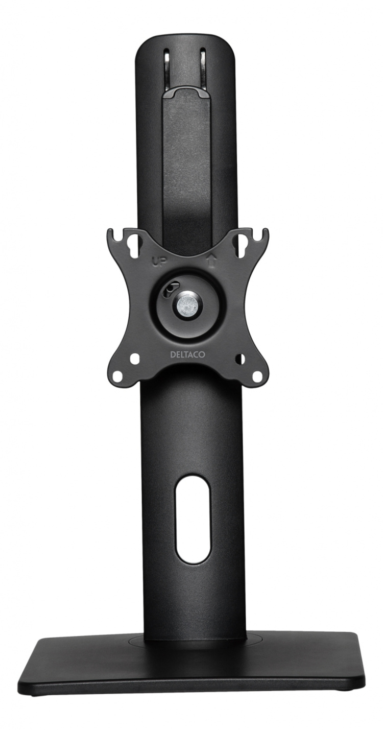 DELTACO OFFICE Høydejusterbart bordstativ for skjerm, m. tilt og sving