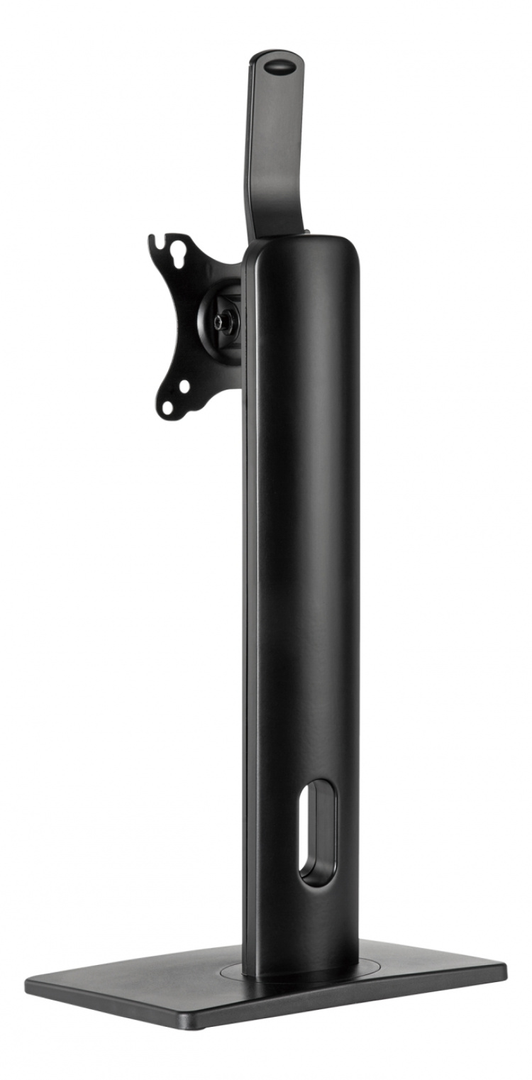 DELTACO OFFICE Høydejusterbart bordstativ for skjerm, m. tilt og sving