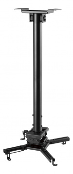 DELTACO OFFICE Projektorfeste for tak, justerbart, 745-1145mm, svart