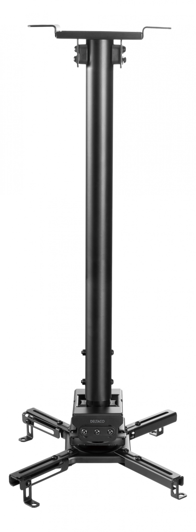 DELTACO OFFICE Projektorfeste for tak, justerbart, 745-1145mm, svart