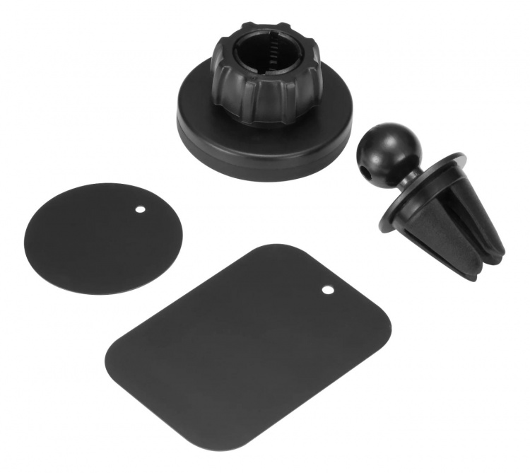 DELTACO Magnetisk, justerbar bilholder for smarttelefoner, svart