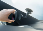 DELTACO Magnetisk bilholder med sugekopp for smarttelefoner, svart