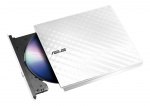 Asus SDRW-08D2S-U LITE bærbar 8X DVD-brenner med M-DISC-støtte, hvit