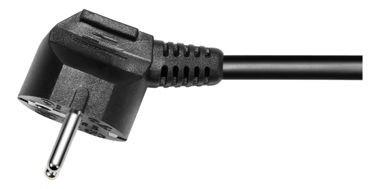 DELTACO Jordet grenuttak med bryter, 3x CEE 7/3, 1x CEE 7/7, barnesikret, 1,5m, svart