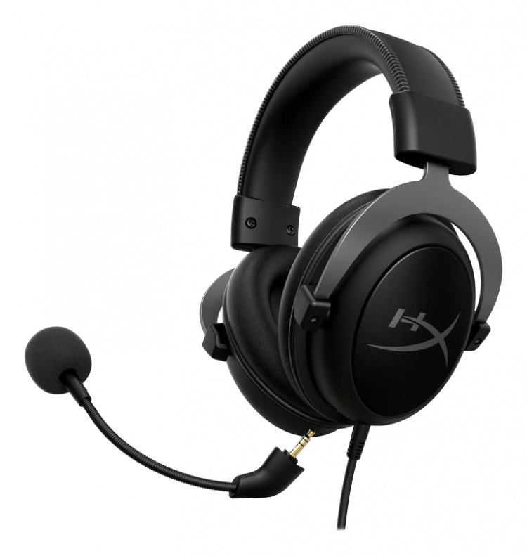 HyperX Cloud II Gun Metal, 7.1 lyd, 53 mm drivere, USB, svart/grå