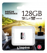 Kingston 128 GB microSDXC-kort Endurance, 95R/45W C10 A1 UHS-I Kingston 128 GB microSDXC-kort Endurance, 95R/45W C10 A1 UHS-I
