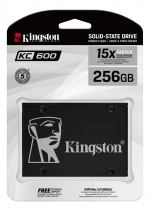 Kingston KC600 SATA SSD-pakke, 256 GB, 2,5 Kingston KC600 SATA SSD-pakke, 256 GB, 2,5