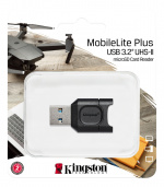 Kingston MobileLite Plus USB 3.1 microSDHC/SDXC UHS-II-kortleser Kingston MobileLite Plus USB 3.1 microSDHC/SDXC UHS-II-kortleser