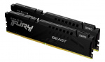 Kingston 16 GB 5200MT/s DDR5 RAM-minnepinner CL40 DIMM (sett med 2) FURY Beast Black