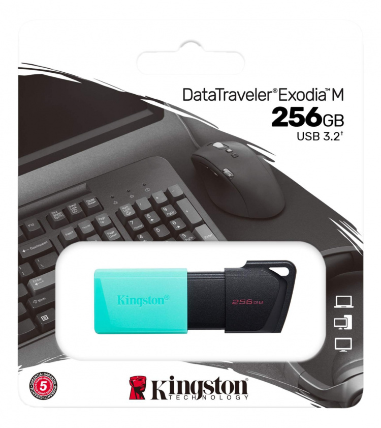 Kingston DataTraveler Exodia M USB-minnepinne, 256 GB Kingston DataTraveler Exodia M USB-minnepinne, 256 GB