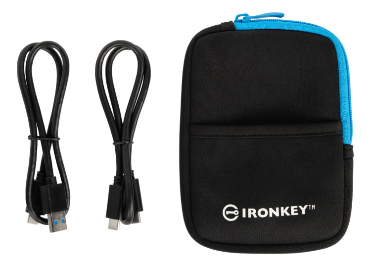 Kingston 960 GB IronKey Vault Privacy 80 XTSAES 256-biters kryptering