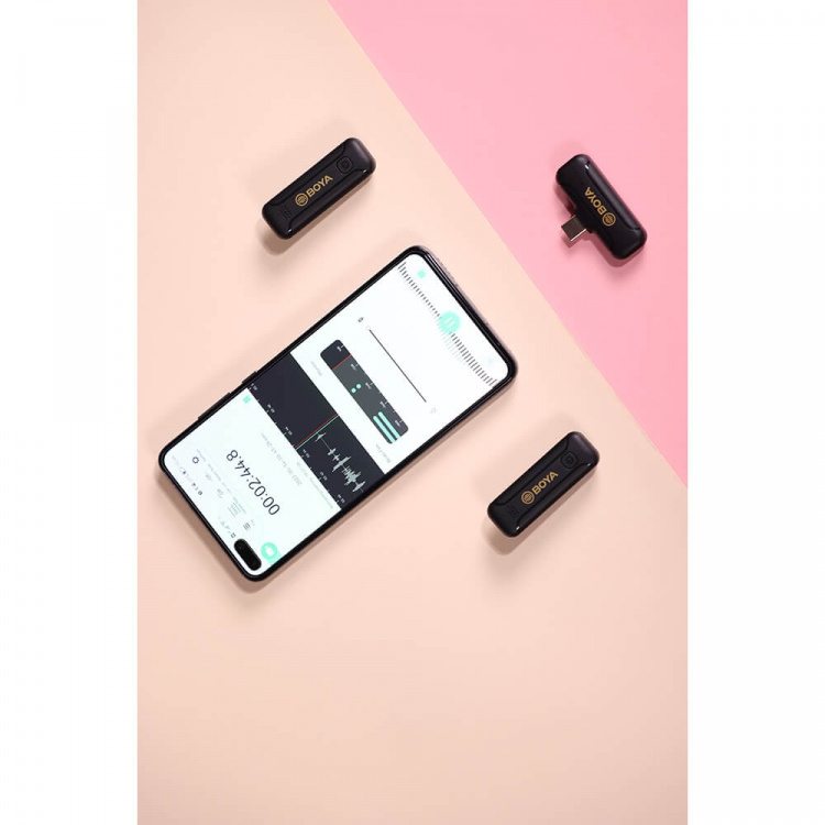 BOYA Trådløst Mikrofonsystem x2 BY-WM3 For Iphone iOS, Lightning