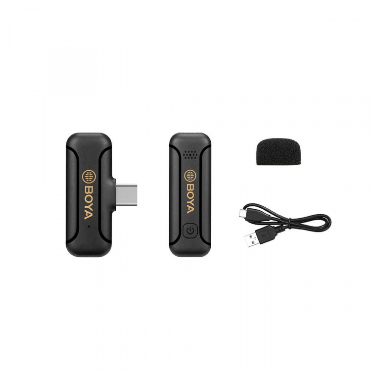 BOYA Trådløst Mikrofonsystem x1 BY-WM3 For USB-C BOYA Trådløst Mikrofonsystem x1 BY-WM3 For USB-C
