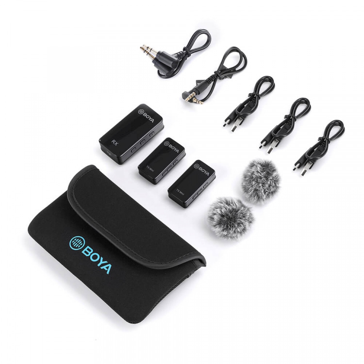 BOYA Trådløs mikrofon x2 BY-XM6-S2 Mini 3.5mm BOYA Trådløs mikrofon x2 BY-XM6-S2 Mini 3.5mm
