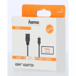 Hama Adapter HDMI Type D-A Hann-Hunn Gullbelagt Svart