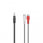 Hama Adapter Audio 2x RCA-uttak til 3.5 Jackkontakt