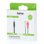 Hama Adapter Audio 2x RCA-uttak til 3.5 Jackkontakt