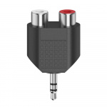 Hama Adapter Audio 2x RCA-uttag till 3.5 Jack Hama Adapter Audio 2x RCA-uttag till 3.5 Jack