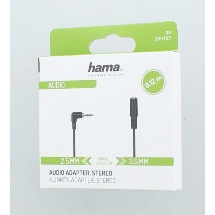 Hama Adapter Audio 3.5 Hunn til 2.5 Hann Stereo